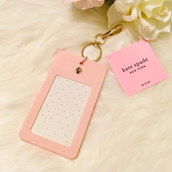 kate spade Accessories Kate Spade Id Badge Clip Key Chain Lips Poshmark